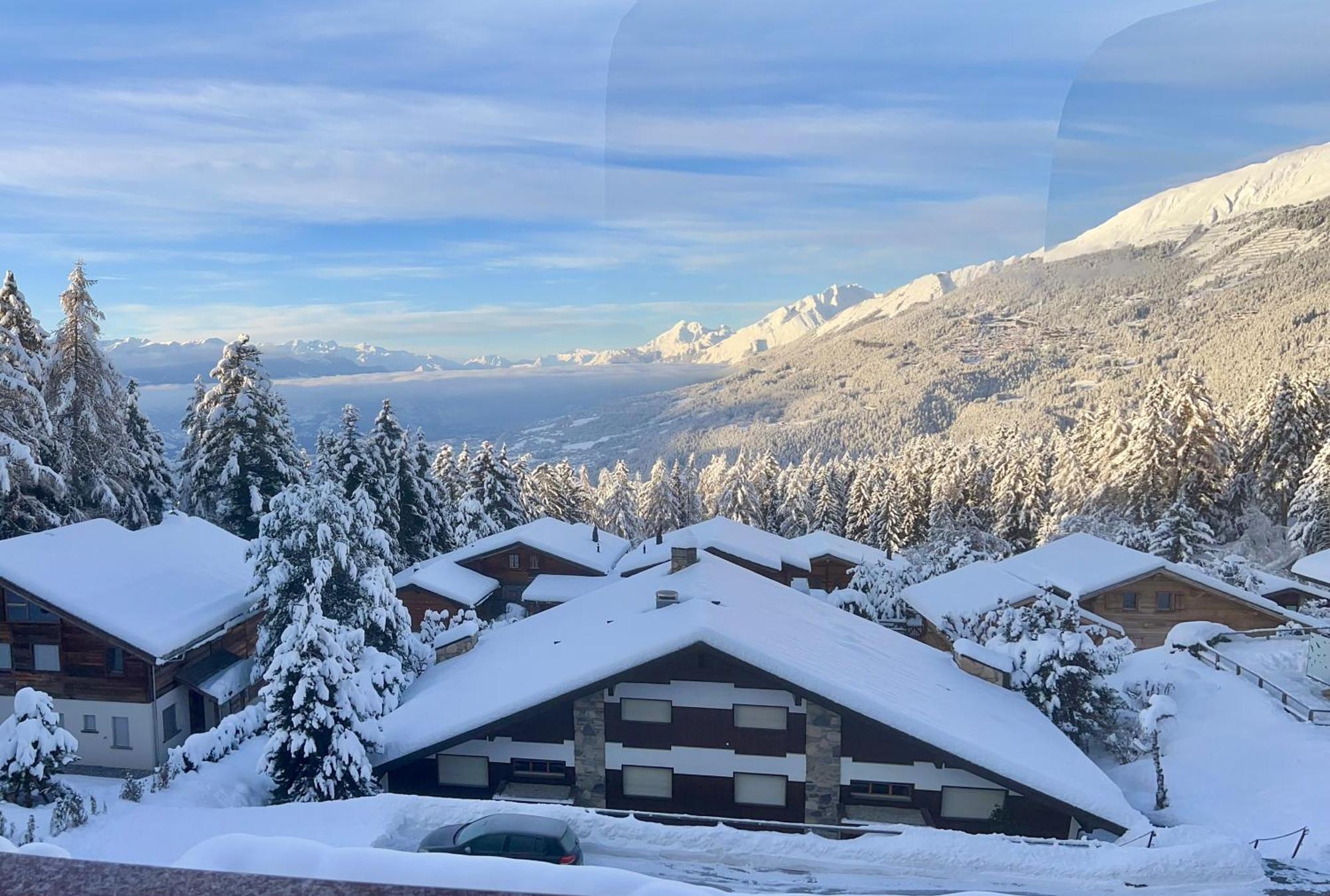 Residence Robin Des Bois, Crans-Montana, Luxueux Appartement Avec Vue Imprenable Exterior photo