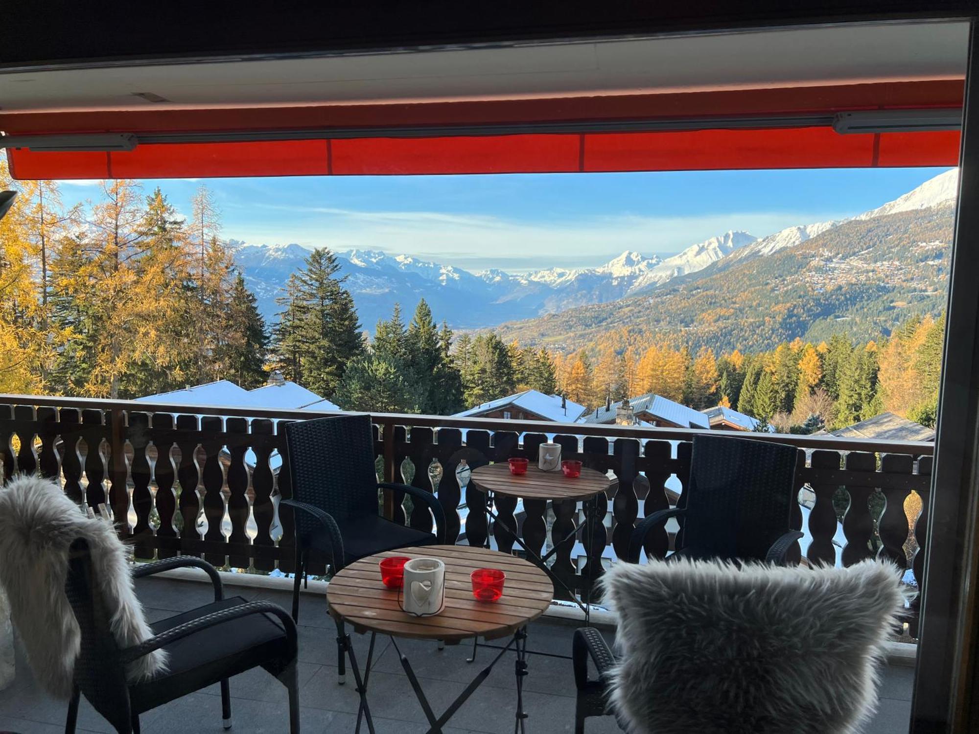 Residence Robin Des Bois, Crans-Montana, Luxueux Appartement Avec Vue Imprenable Exterior photo